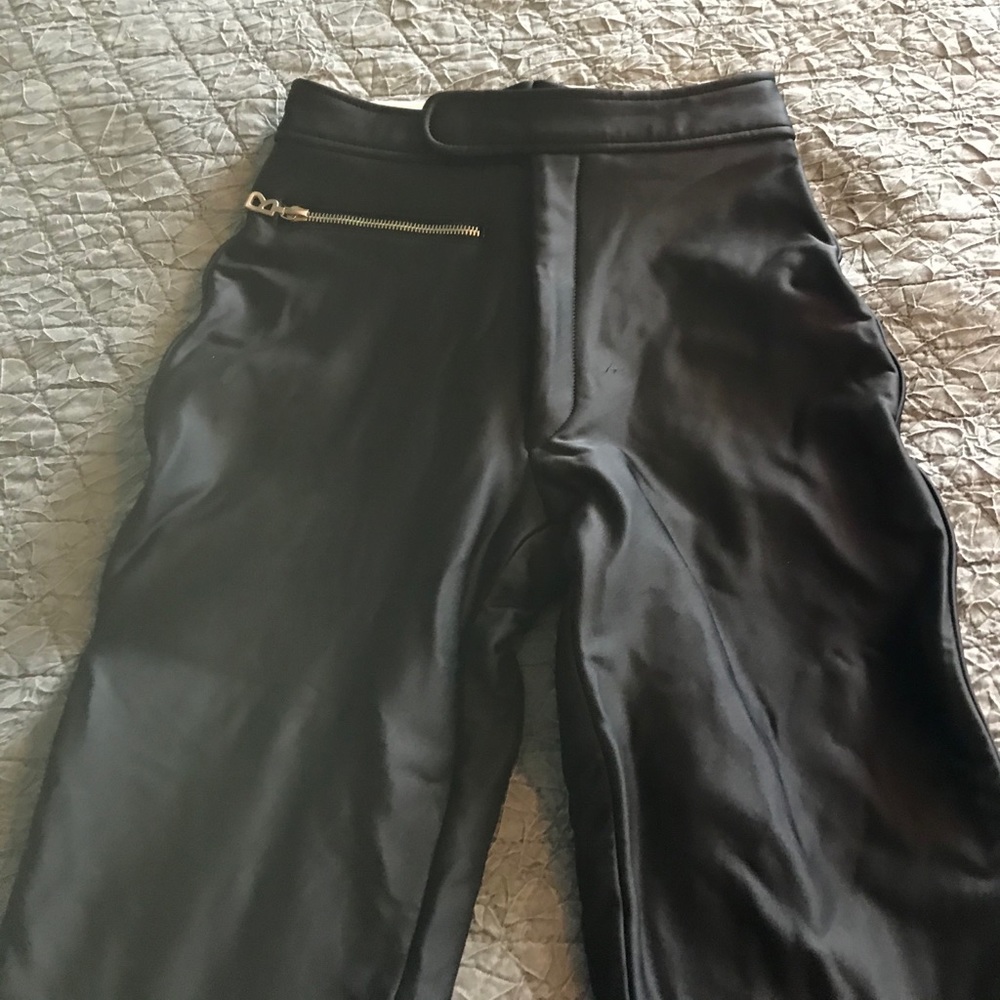 Ski pants these are in your boots with stirrups.